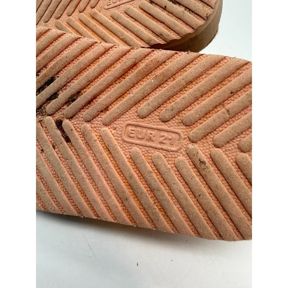 Unbranded Pink Tan Webbing Strap Sporty Sandals | Toddler Girl's Size US 5.5 - Picture 5 of 8
